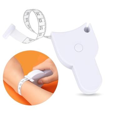 Imagem de Fita Métrica Corporal Retrátil Ergonômica com Trava 150cm/60in Medidas em cm e Polegadas Ideal para Fitness e Dieta