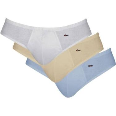 Imagem de Kit 3 Cueca Slip Algodão Clássica Zorba 0791 casapaula, 246, M