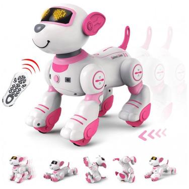 Imagem de Cachorro Robô com Controle Remoto e Programável para Crianças de 8 a 12 Anos, FUUY, Rosa