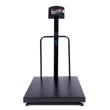 Imagem de Balança Comercial 300kg 50x60 C/ Bat C/ Coluna E Grade Welmy