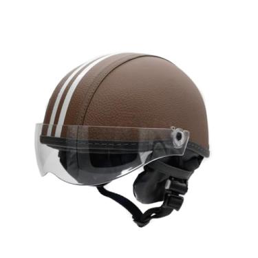 Imagem de Capacete Bike e Scooter Elétrica - Segurança Premium, Design Inovador e Conforto para Patinetes e Skates (M - VESTE 57/58,Marrom)