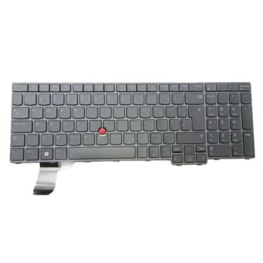 Imagem de Teclado de laptop para lenovo thinkpad l15 gen 3 l15 gen 4 p16v gen 1 p16s gen 2 inglês reino unido cinza com luz de fundo novo