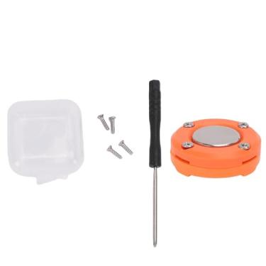 Imagem de GOWENIC Suporte Magnético para Microfone, Suporte Universal para Microfone CB Com ímã Poderoso para Anytone BF, Compatível Com de Alto-falante Com Botão Circula (ORANGE)