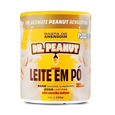Imagem de Pasta de Amendoim Dr. Peanutt Leite em Pó 600g – Com Whey Protein Isolado, Zero Açúcar, Sem Glúten e Lactose
