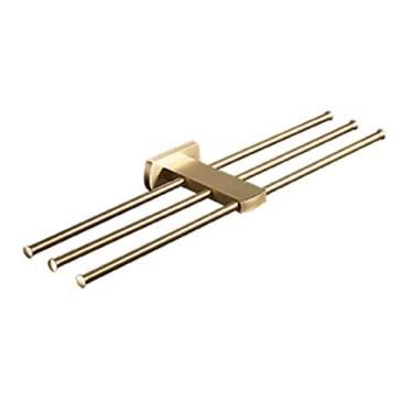 Imagem de Toalheiros, toalheiro para banheiro, barra de toalha de parede de latão, toalheiro externo para banheira de hidromassagem, piscina, cabide de toalha economia de espaço/D/a