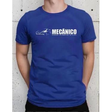 Imagem de Camiseta Camisa Adulto 100% Algodão Uniforme Profissional Mecânico Ofi