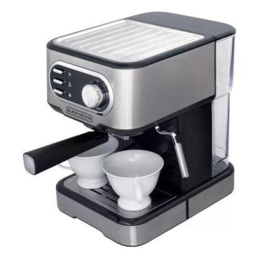 Imagem de Cafeteira blackdecker Espresso Gourmand Gris CE1100G Multifunções e co