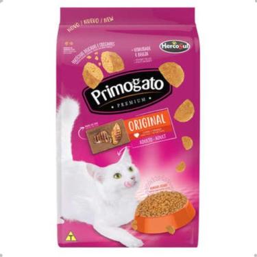 Imagem de Ração Primogato Premium Original para Gatos Adultos, Carne, 10,1kg