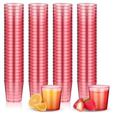 Imagem de Óculos de tiro Tioncy Neon Plastic 30 mL (pacote com 100) rosa