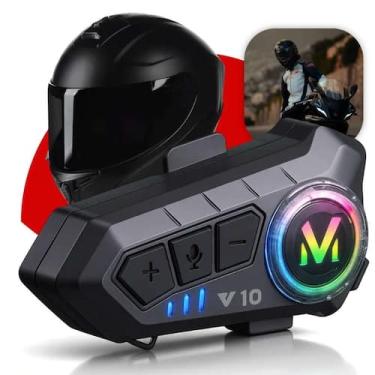 Imagem de Fone Bluetooth para Capacete de Moto com Microfone - Rick Imports