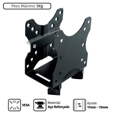 Imagem de Suporte Para Nuc, Thin Client, Liva E Mini Pc Suspenso Multifuncional Universal Plmsc01