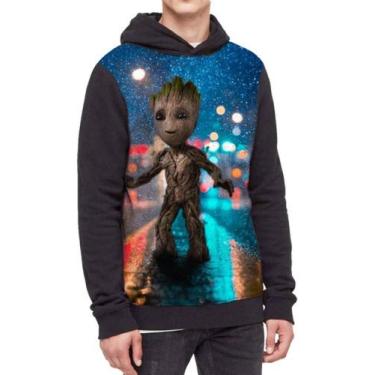 Imagem de Moletom Com Capuz Baby Grot Ref:527 - smoke, Preto, P