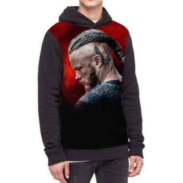 Imagem de Moletom Com Capuz Série Vikings Ref:278 - smoke, Preto, GG