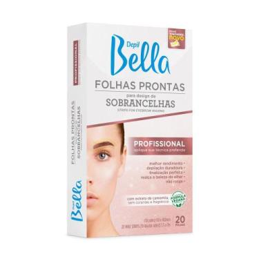 Imagem de Folhas Prontas Depil Bella Para Design de Sobrancelhas 20un