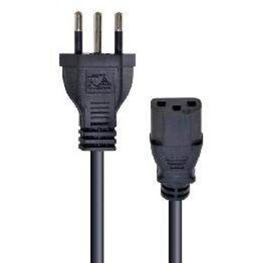 Imagem de Cabo de Forca Tripolar para Fonte 3X0,50 MM 250V 10A - 3 Metros