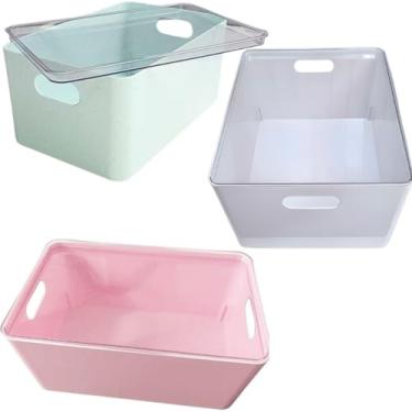 Imagem de Caixa Organizadora Multiuso 12,3L Empilhável com Tampa Transparente – Grande, Resistente e Ideal para Roupas, Brinquedos e Utensílios(1 Caixa 12,3 L/Preto)