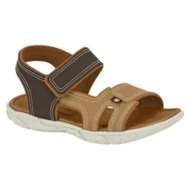 Imagem de Sandália Menino Molekinho Café Moderna leve e macia, Cafe, Caramelo, 3