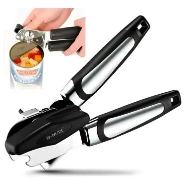 Imagem de Abridor De Lata Manual 3 Em 1 Para Cozinha Seguro Higiênico