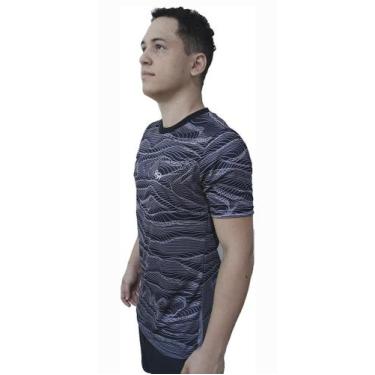 Imagem de Camisa Esportiva Academia Treino Dry Fit Masculina Fitness Proteção UV