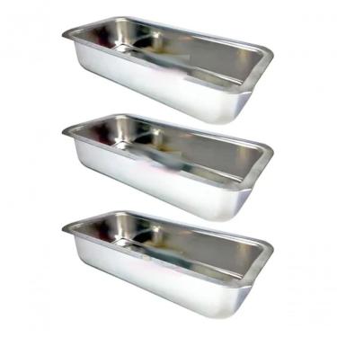 Imagem de Kit 3 Formas Assadeira Pão Caseiro Gelo E Bolo Inglês N°3