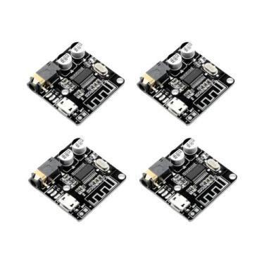 Imagem de Placa Receptora De Áudio Bluetooth Módulo De Música Estéreo Aux De 3,5