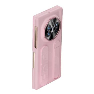 Imagem de HAOMRIYL Capa para Huawei Mate Xts, alça de pulso invisível com suporte traseiro dobradiça capa de proteção à prova de choque, rosa, Mate XTs