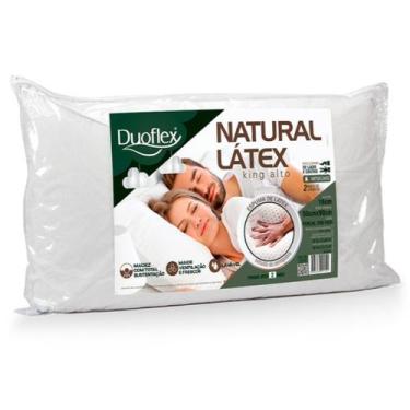 Imagem de Travesseiro natural látex king alto 16 cm duoflex