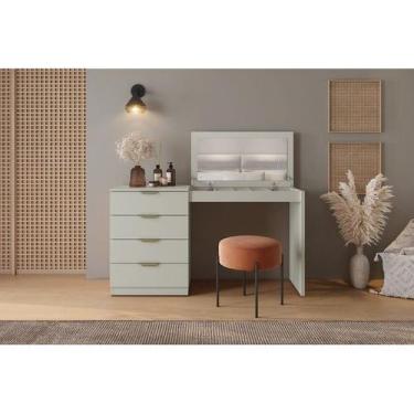 Imagem de Escrivaninha Penteadeira Camarim Princess com Porta Joias Mavaular Off