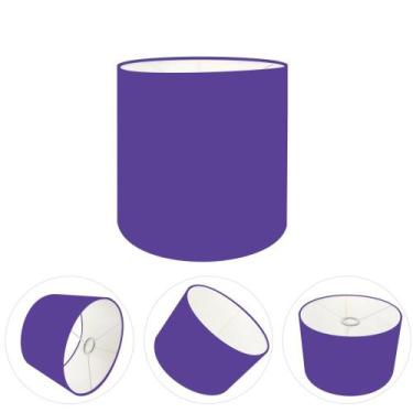 Imagem de Cúpula Abajur Cilíndrica Cp-7005 Ø18x18cm Roxo - Vivare