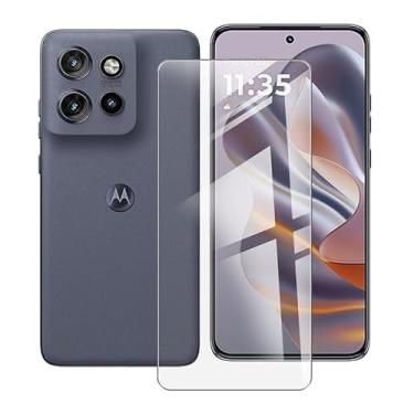 Imagem de [1 unidade] Película protetora de tela para Motorola Edge 50 Neo, película de vidro temperado com dureza 9H, antiarranhões, sem bolhas, película protetora para Motorola Edge 50 Neo (6,40 polegadas)