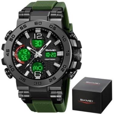 Imagem de Relógio Masculino Skmei 2499 Á Prova D'água 50m Digital Esportivo Shock-Masculino