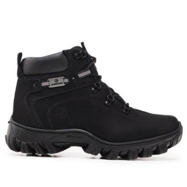 Imagem de Bota Coturno Masculino Tênis Adventure Trilha Trabalho Couro Legitimo-Masculino