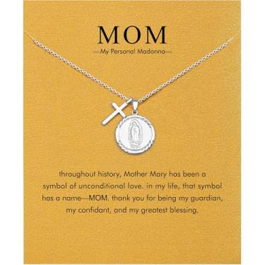 Imagem de Colar de prata delicado para mulheres – Colar de cruz celta com cavalo de Jesus Ankh para mulheres, presentes cristãos de aranha delicados para amigas irmãs mãe, aniversário, Natal, Dia das Mães