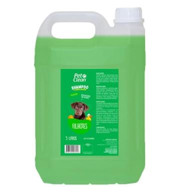 Imagem de Shampoo e condicionador filhotes cães PET CLEAN - 5 litros, verde