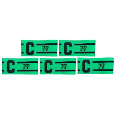 Imagem de Kit 5 Braçadeira Faixa Capitão 77 Impressão Digital Fechamento tiras a