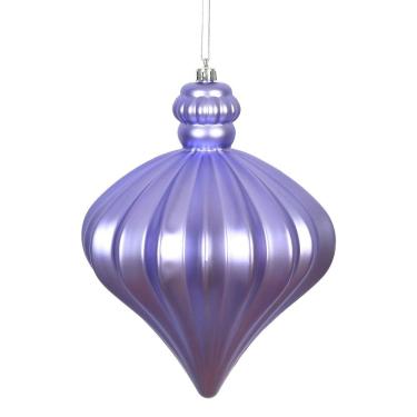 Imagem de Enfeite suspenso Vickerman 15 cm Lavender Matte Onion Drop