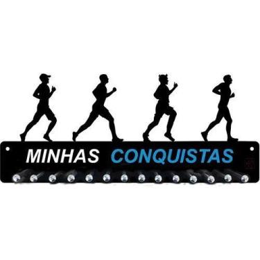 Imagem de Porta Medalhas Corrida de Rua Masculino para até 50 Medalhas - QUADRO 
