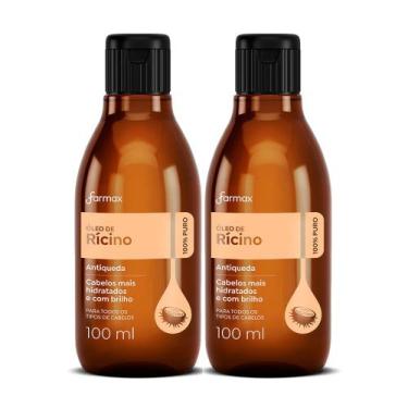 Imagem de Kit 2 Óleo de Rícino Capilar Farmax 100% Puro 100ml