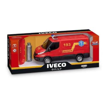 Imagem de Carrinho Brinquedo Van Iveco Daily Resgate Bombeiros Usual