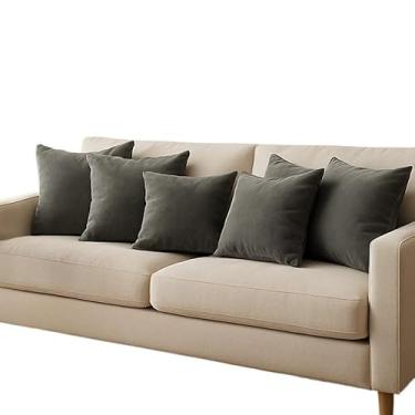 Imagem de Kit com 6 Almofadas Decorativas 45x45cm com Fronhas Cinza | Enchimento Macio | Para Sofá, Cama e Poltrona | Decoração Moderna e Elegante(6)