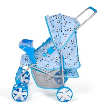 Imagem de Carrinho de bonecas milano reborn alive com bandeja oliveira, Azul
