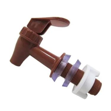 Imagem de Torneira Para Filtro De Água 12Cm Em Plástico Marrom