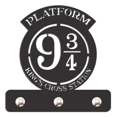 Imagem de Porta Chaves Decorativo Parede Gancho Plataforma 9 3/4 Harry