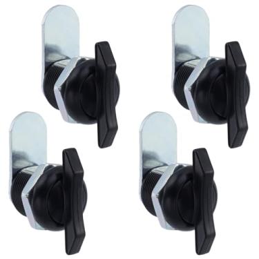 Imagem de MY MIRONEY Trava de came deslocada operada por polegar de 1,5 cm de liga de zinco com alça em T para gaveta de armário de máquina, pacote com 4