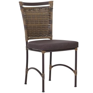 Imagem de Cadeira Jk Em Alumínio E Fibra Com Pintura Trama Argila