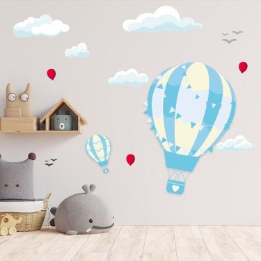 Imagem de Adesivo de Parede Balão Menino E Menina Balão Azul