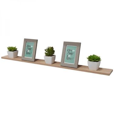 Imagem de Prateleira 100 X 15cm Carvalho Suporte Invisível