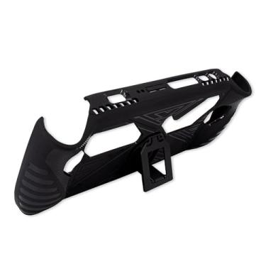 Imagem de GNAFETS Capa protetora/capa de borracha – Compatível com ROG Ally durável, capa antiderrapante para jogos portátil com suporte, opções de cores preto e branco (preto)