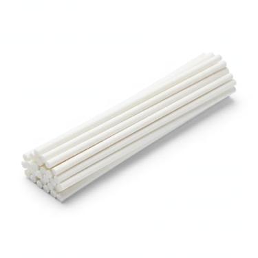 Imagem de Vareta de Fibra de Algodão para Difusor de Aromas 20Cmx3mm (Branca/Preta/Bege) Refil Absorvente para Aromatizador de Ambiente Máxima Perfume e Absorção (20, Branca)