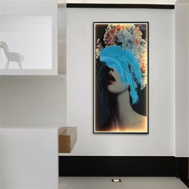 Imagem de Luminária de parede contemporânea para interiores, minimalista e elegante, com efeito mural criativo para sala de estar, quarto, sala de jantar, escritório, entrada, casa, hotel, corredor, i